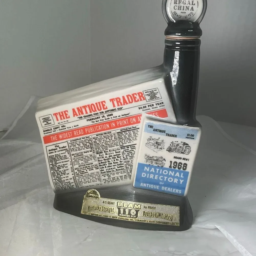 1968 Jim Beam “The Antique Trader” 11th Anniversary decanter